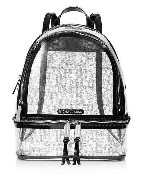 michael kors bookbag mens|Michael Kors clear backpack.